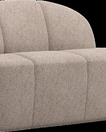 Personers Sofa Bænk Woood Mojo Mørk Sand Chenille B112 D77 H73 Venstrevendt