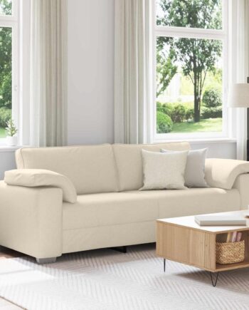Personers Sofa Beige 220 Linned Blandet Stof