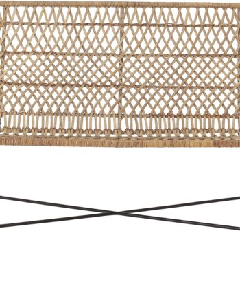 Personers Sofa Bloomingville Hallie Flettet Rattan Natur 120x61x80