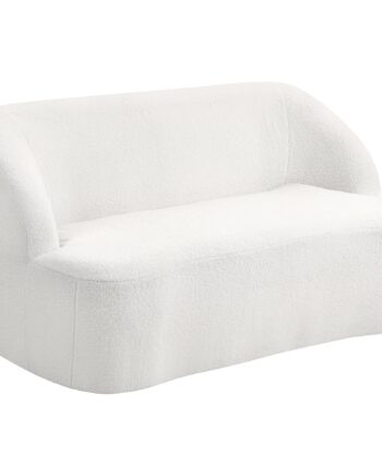 Personers Sofa Buet Design Polstret Sofa Med Fleecebetræk Til Stue Soveværelse Hjemmekontor Cremehvid