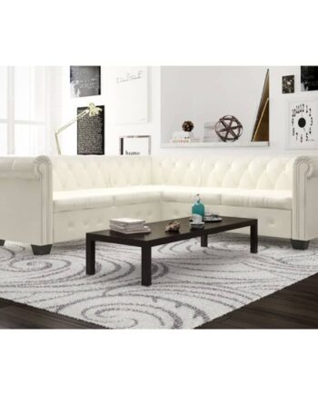 Personers Sofa Chesterfield Look Kunstlæder