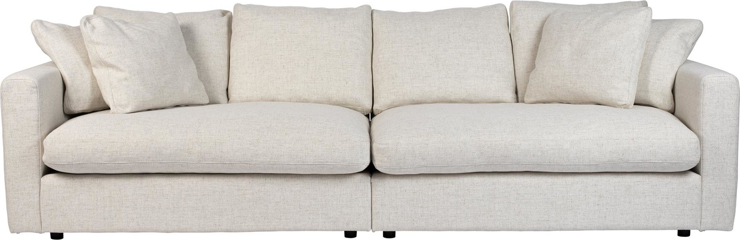Personers Sofa Couch Zuiver Sense Sølvgråt Stof 266113 Slidstærkt Betræk   Siddekomfort