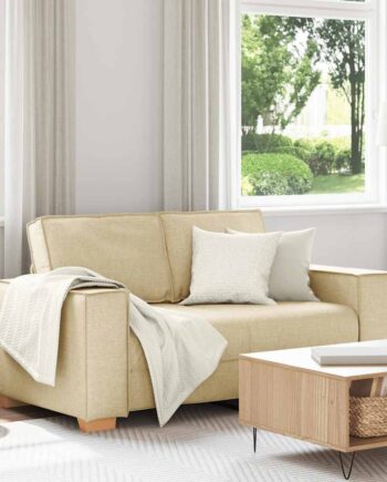 Personers Sofa Cremefarvet 160x78x84 Stof