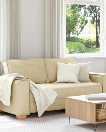Personers Sofa Cremefarvet 180x78x84 Stof