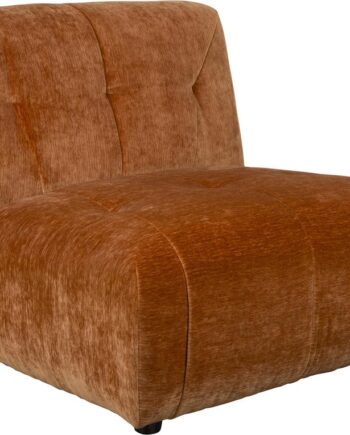 Personers Sofa Dutchbone Giada Rødbrun Polyester Kompakt Med Høj Komfort