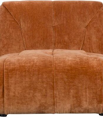 Personers Sofa Dutchbone Giada Rødbrun Polyester Polstret