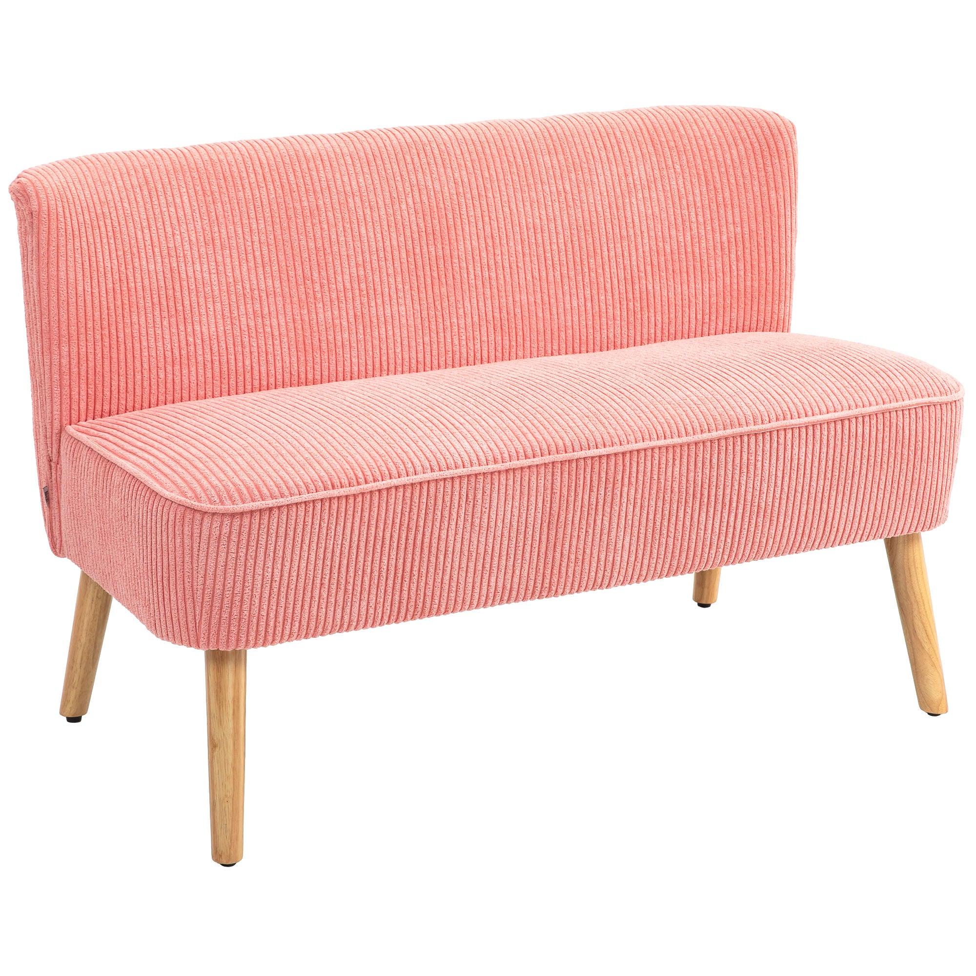 Personers Sofa Elegant Skandinavisk Design Massiv Træramme Til 150 117 Lyserød