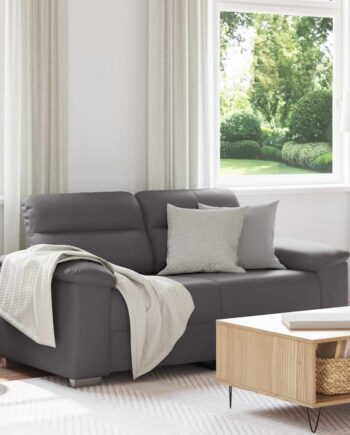 Personers Sofa Grå 160x81x84 Kunstlæder