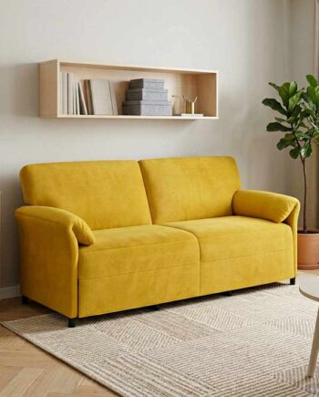 Personers Sofa Gul 198 Fløjl