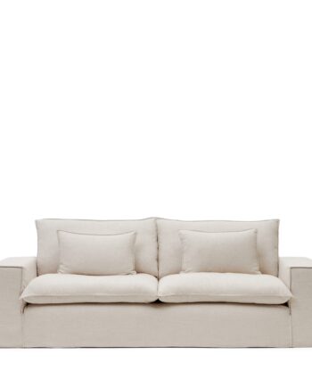 Personers Sofa Kave Home Anarela Beige Med Aftageligt Betræk 208x107x64