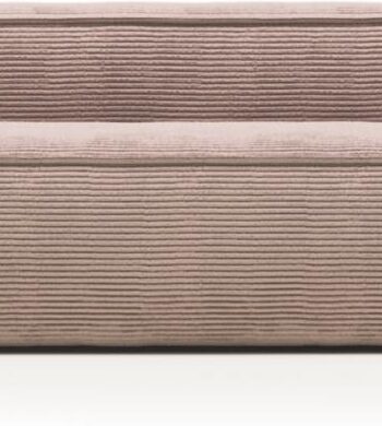Personers Sofa Kave Home Blok Lyserød Velour Nordisk Vintage 210x100x69