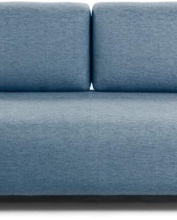 Personers Sofa Kave Home Compo Blå Nordisk Design Pletresistent Stof Med Aftagelige Betræk