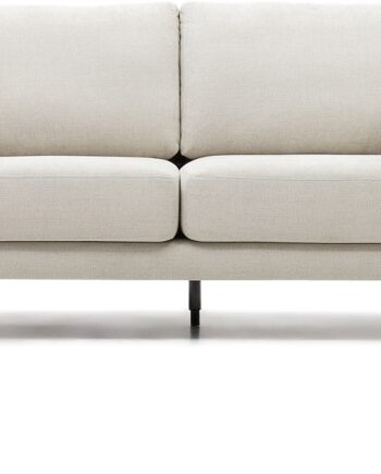 Personers Sofa Kave Home Gilma Grå Chenille Med Bøgetræsben Nordisk Design