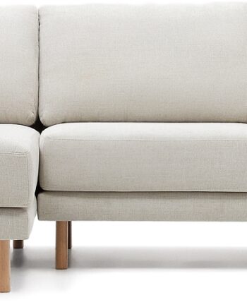 Personers Sofa Kave Home Gilma Nordisk Moderne Modul Chaiselong Grå Natur Chenille Vand Pletafvisende Aftagelige Puder