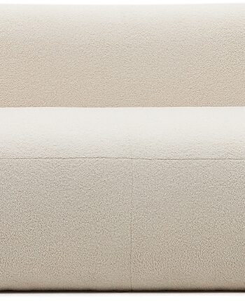 Personers Sofa Kave Home Martina  Polstret Hvid Genbrugspolyester H76 B246 D124