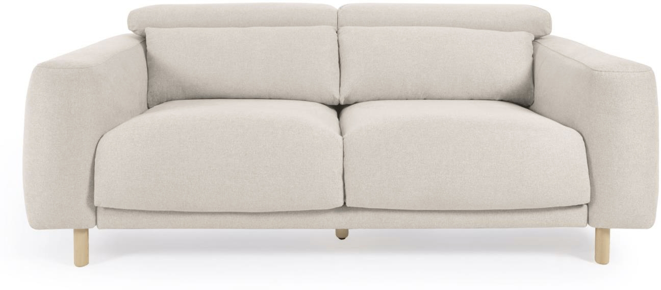 Personers Sofa Kave Home Singa Råhvid Med Chaiselong Venstre 215 Polstret Nordisk Design