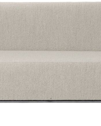 Personers Sofa Kristina Dam Modernist Boucl   Rustfrit Stål Beige H70 B77 L220