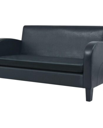 Personers Sofa Kunstlæder Sort
