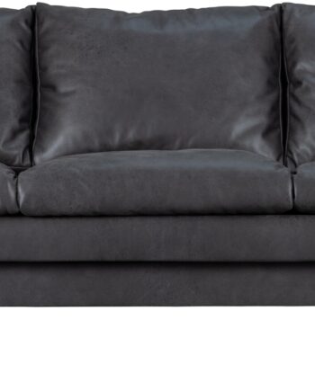 Personers Sofa Loveseat Woood Exclusive Tube Sort Polyester Med Kromstel