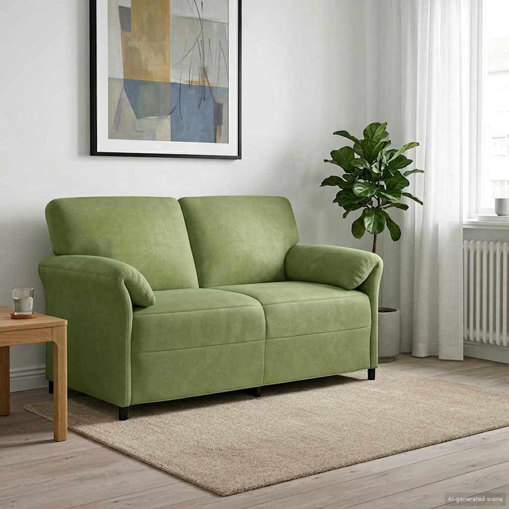 Personers Sofa Lys Grøn 158 Fløjl
