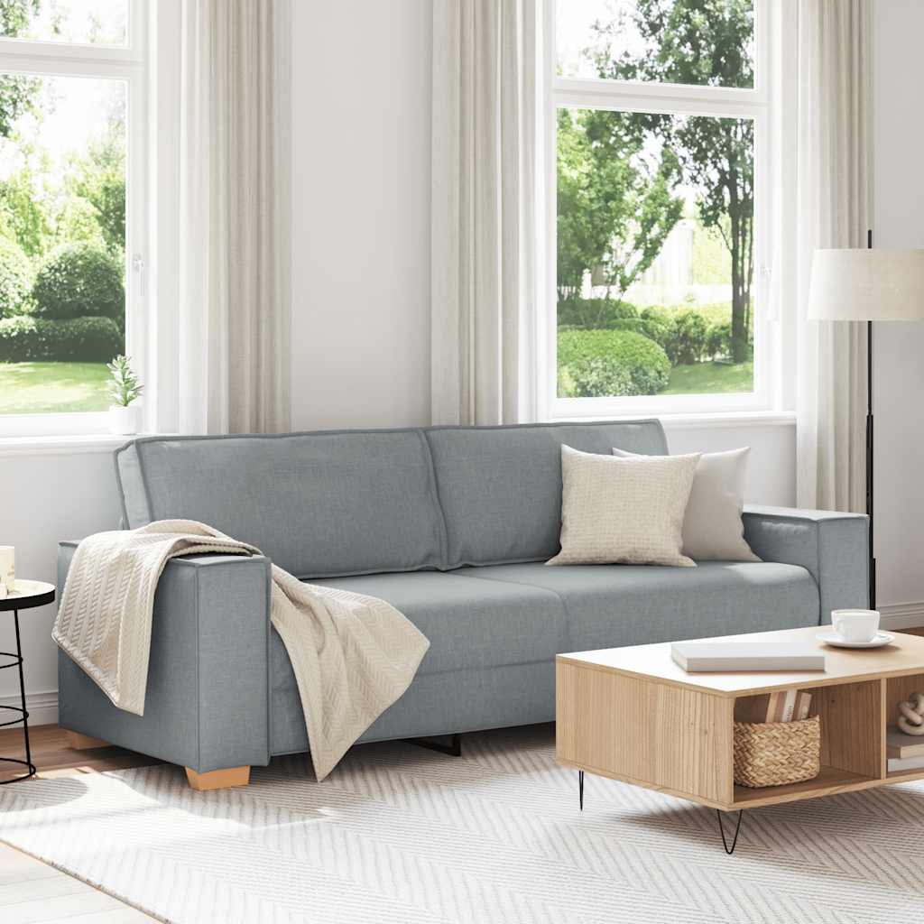 Personers Sofa Lysegrå 220x78x84 Stof