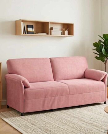 Personers Sofa Lyserød 198 Fløjl