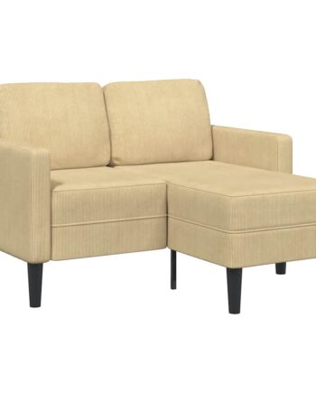 Personers Sofa Med Chaiselong Formet 125 Linned Grågrøn