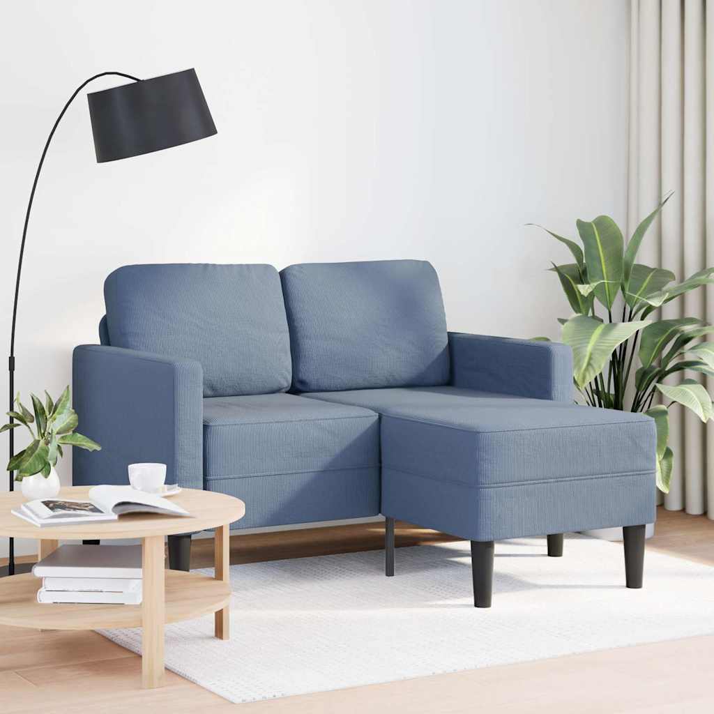 Personers Sofa Med Chaiselong Formet 125 Linned Lysegrå