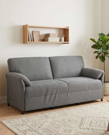 Personers Sofa Mørkegrå 198 Fløjl