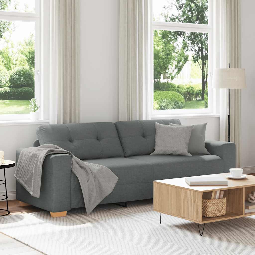 Personers Sofa Mørkegrå 220x78x80 Stof