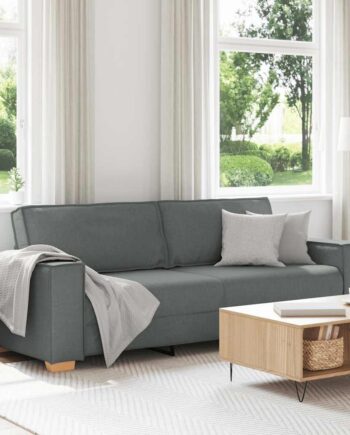 Personers Sofa Mørkegrå 220x78x84 Stof