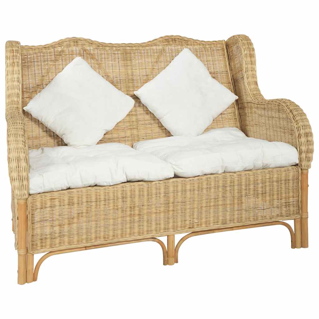 Personers Sofa Naturlig Rattan Hør