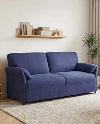 Personers Sofa Politi Blå 198 Fløjl