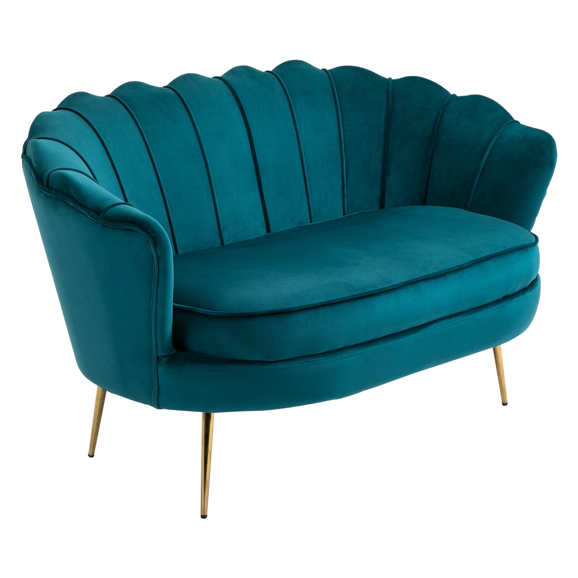 Personers Sofa Polstret Sofa Fløjlslook Dobbeltsofa Lasteevne Til 150 130 Mørkegrøn