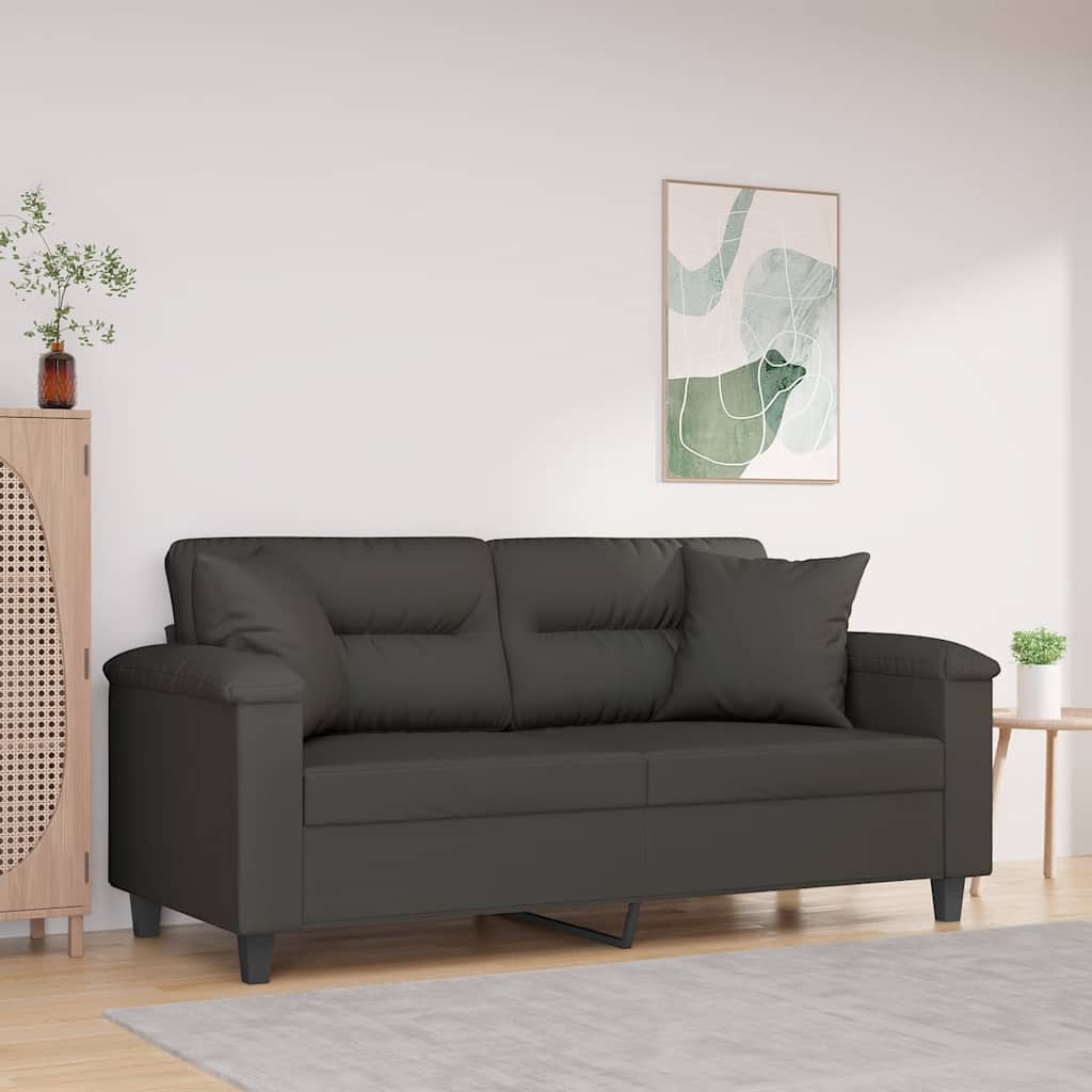 Personers Sofa Puder Hynder 140 Mikrofiberstof Mørkegrå