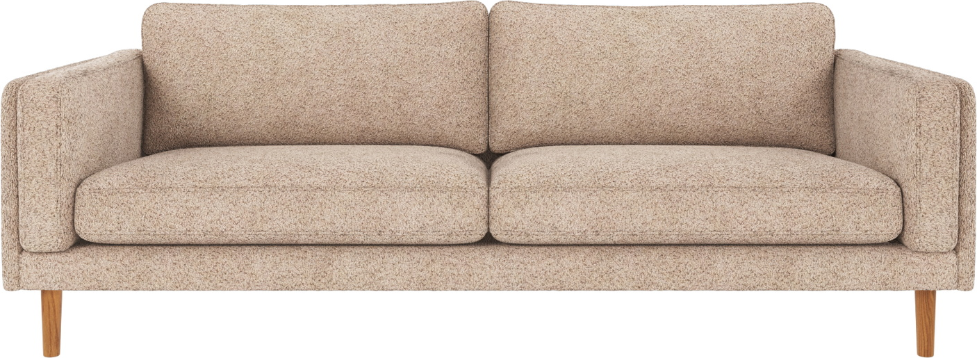 Personers Sofa Rowico Braden Anna Polyesterstof Lys Beige 216 Lakerede Egetræsben