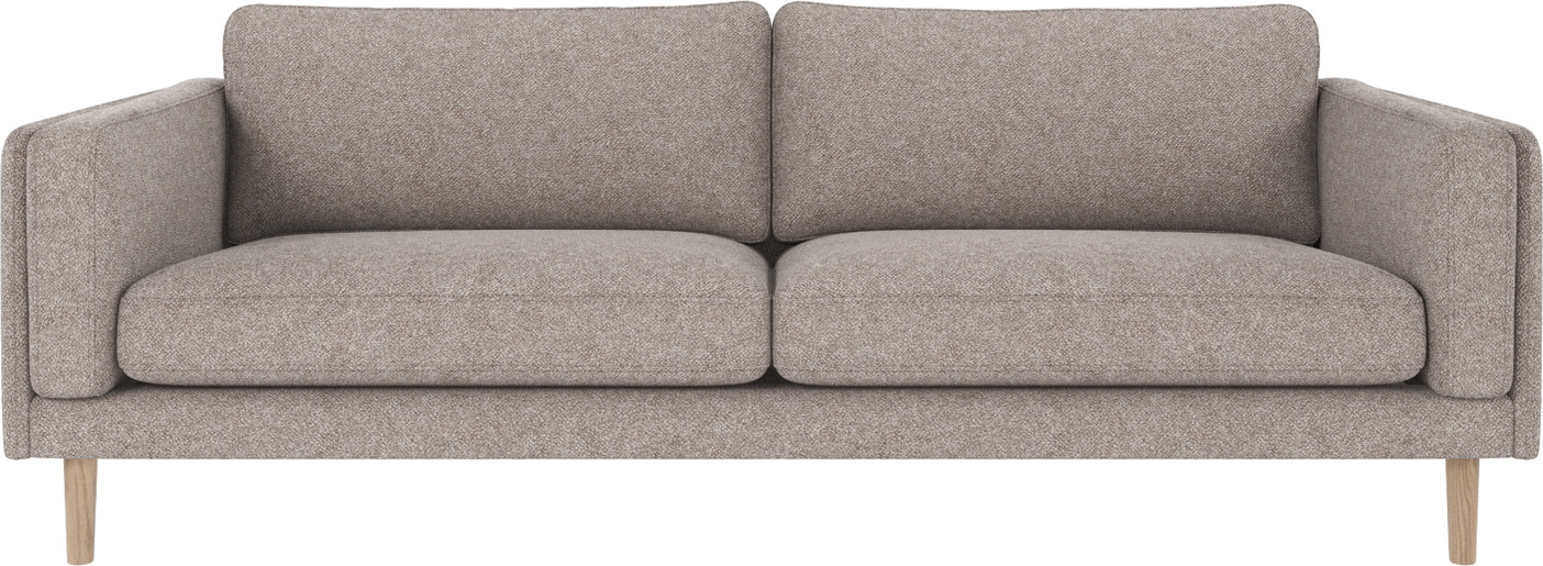 Personers Sofa Rowico Braden Grå Hvidvasket Bobby Polyester Med Egetræsben Fsc Mix 21687