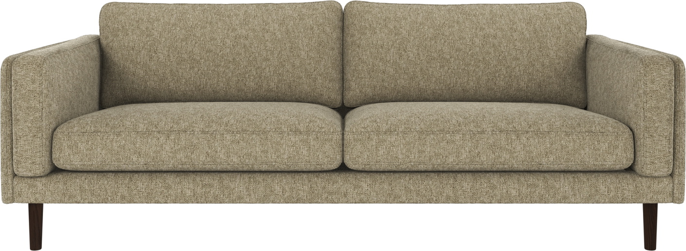 Personers Sofa Rowico Braden Max Grøn Brun Skandinavisk Design Med Lakerede Egetræsben