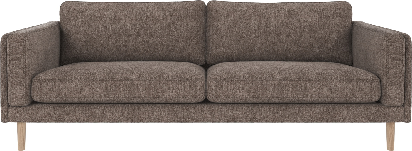Personers Sofa Rowico Braden Mørk Beige Greg Stof Med Hvidvaskede Egetræsben Fsc Certificeret