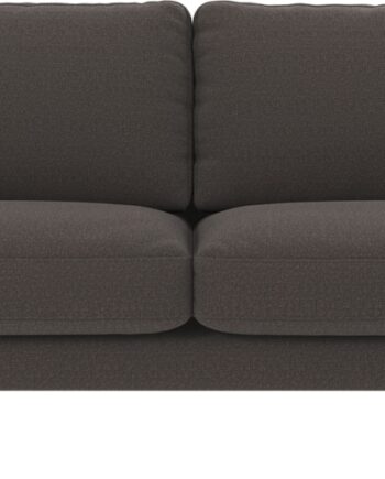 Personers Sofa Rowico Corwin 238 Mørkegrå Rita Polyester Med Sorte Pulverlakerede Metalben