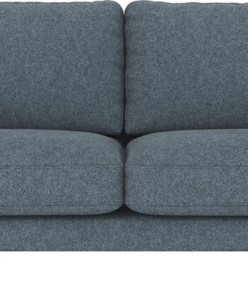 Personers Sofa Rowico Corwin Blå Sort Bobby Stof Med Sortlakerede Metalben H83xb238xd98