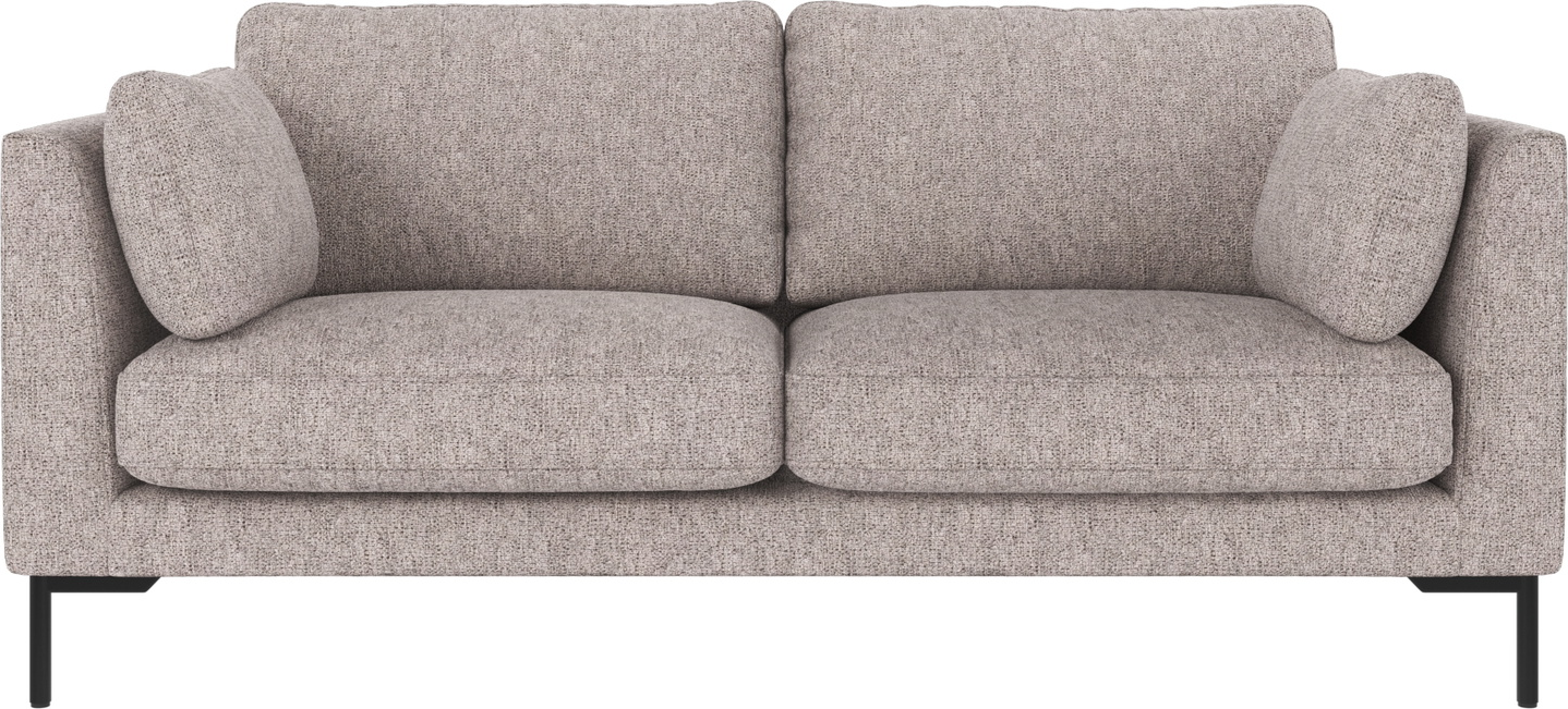 Personers Sofa Rowico Corwin Grå Max 180 Stof Med Sort Pulverlakeret Metalstel Nordisk Design Fsc Mix
