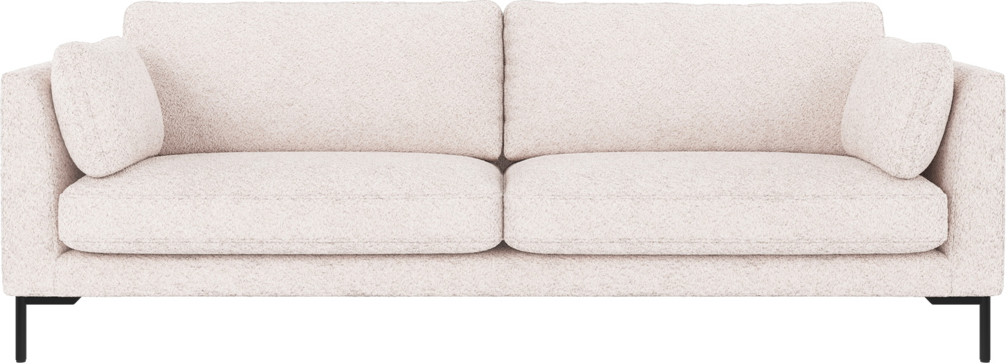 Personers Sofa Rowico Corwin Hvidt Anna Polyester Med Sort Metalramme B238xd98xh83