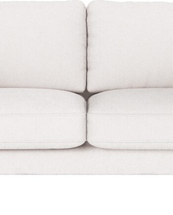 Personers Sofa Rowico Corwin Hvidt Bobby Stof Med Sorte Metalben H83xb190xd98