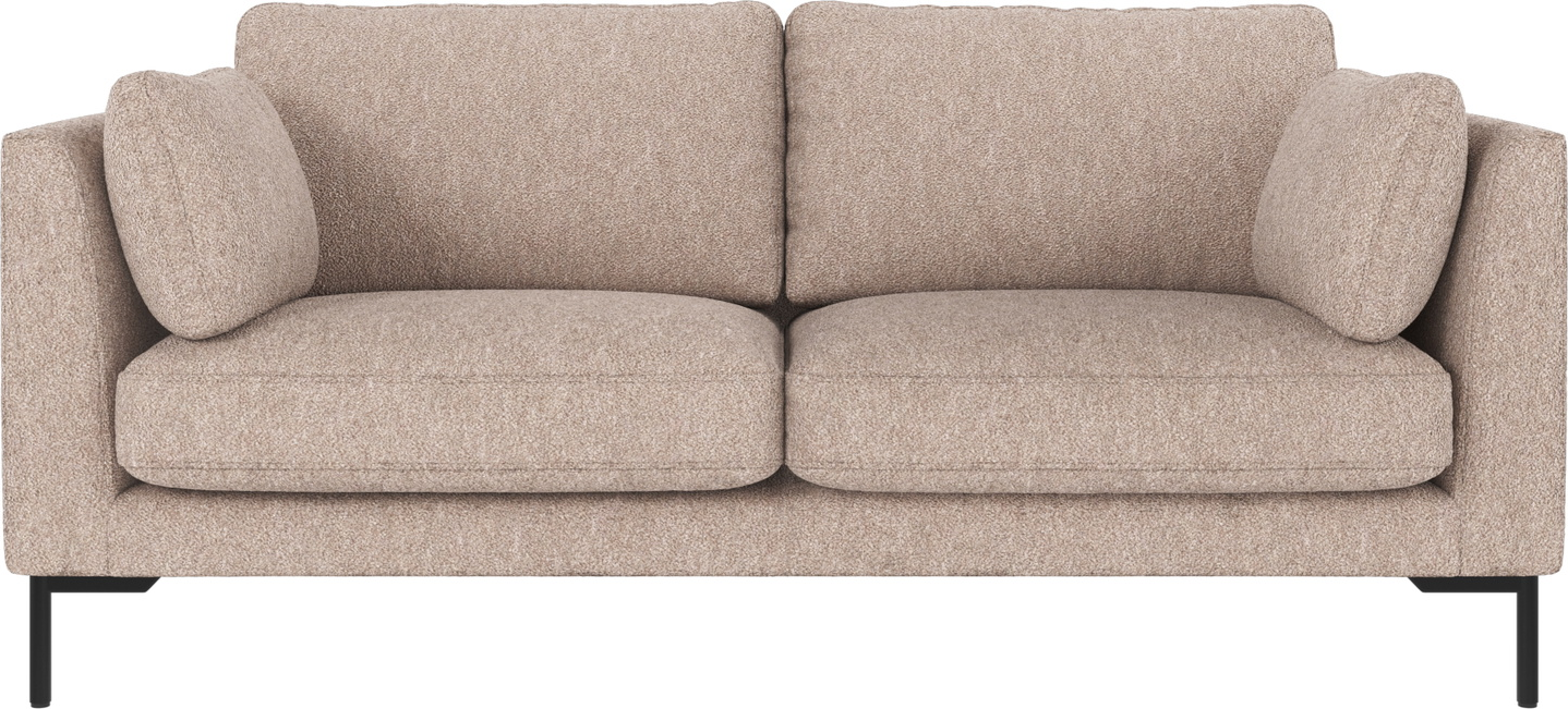 Personers Sofa Rowico Corwin Lysebeige Alice Stof Med Sorte Metalben H83b190d98