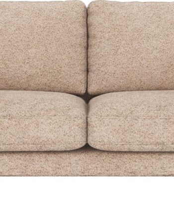 Personers Sofa Rowico Corwin Lysebeige Anna Stof Med Sorte Pulverlakerede Metalben 238x98x83