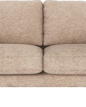Personers Sofa Rowico Corwin Lysebeige Anna Tekstil Med Sorte Metalben 190x98x83