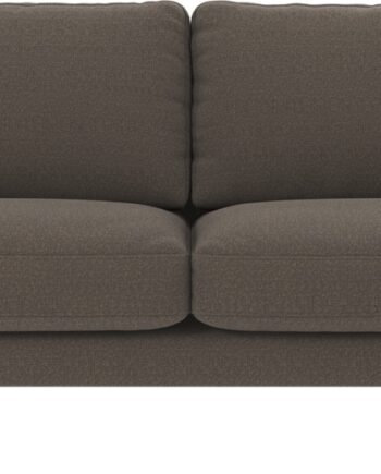 Personers Sofa Rowico Corwin Mellemgrå Rita Stof Med Sortlakerede Metalben 238x98x83