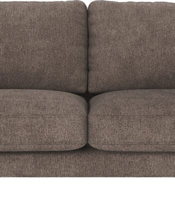 Personers Sofa Rowico Corwin Mørk Beige Greg Stof Pulverlakerede Sorte Metalben Fsc Mix Træramme