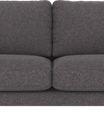 Personers Sofa Rowico Corwin Mørkegrå Polyesterstof Med Sorte Metalben 238x98x83